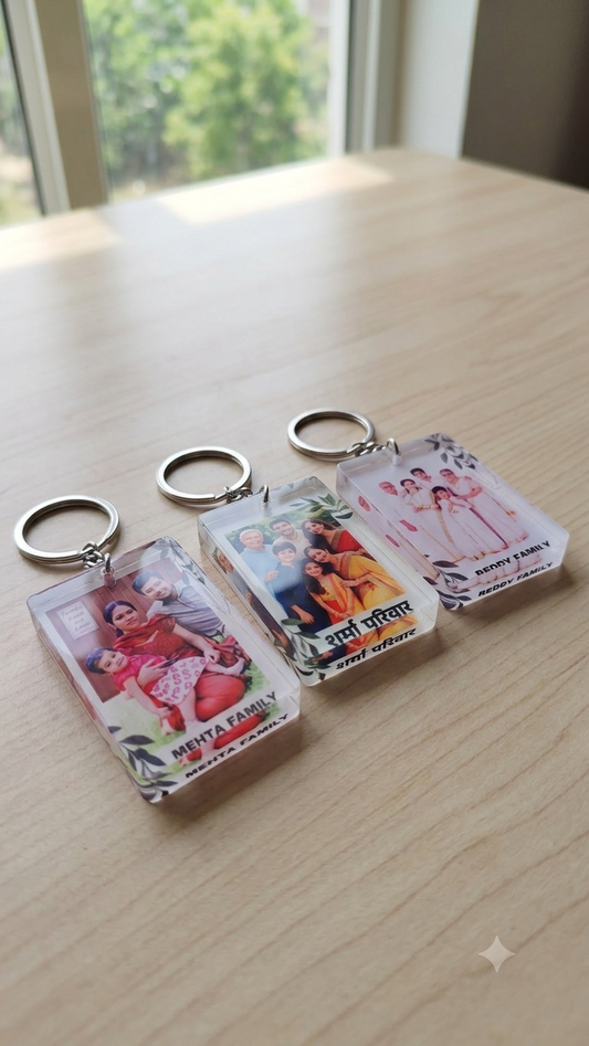 Acrylic Depth Photo Keychain - Personalized