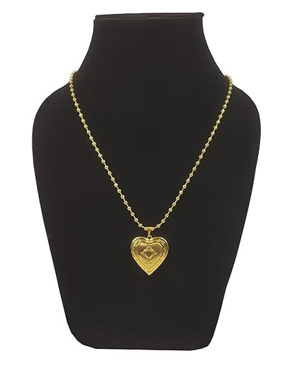Metal Heart Shape Romantic Love Openable Couple Mini Photo Frame Keepsake Momento Memory Locket Pendant Necklace