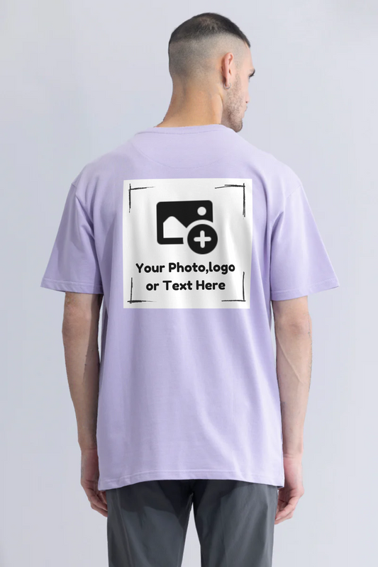 Men's Personalized Oversized T-shirts ( Lavender)