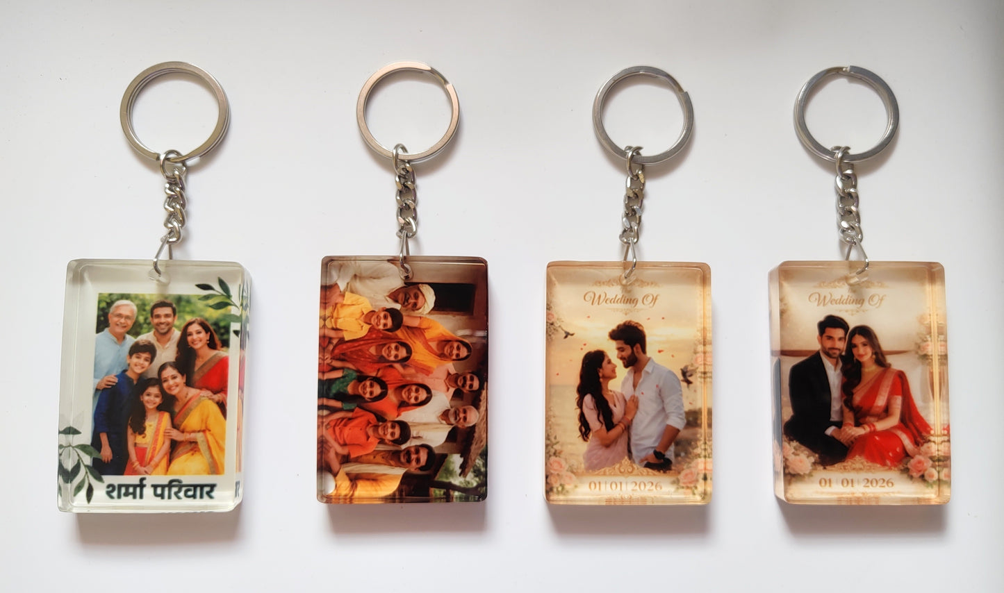 3D Depth Photo Acrylic Keychain - Personalized