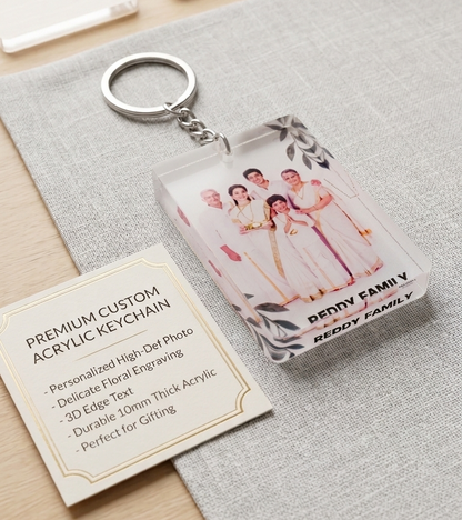 Transparent Acrylic Keychain - Personalized