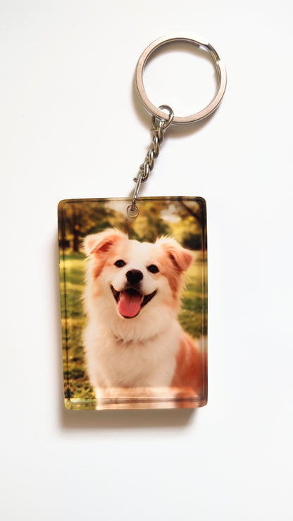 3D Depth Photo Acrylic Keychain - Personalized